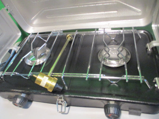 Used Stansport 2-Burner Regulated Propane Stove