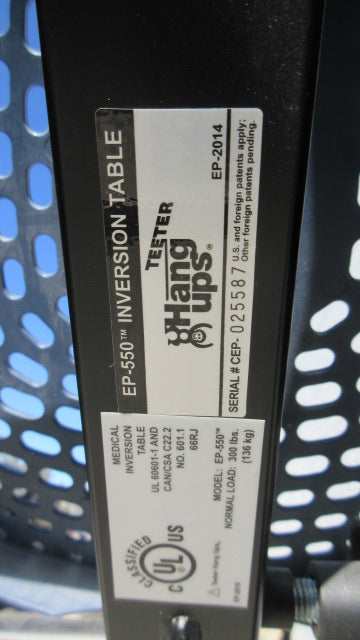 Used Teeter Hang Ups EP 550 Inversion Table