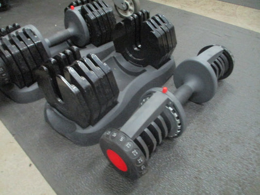 Used Ethos 50lb Adjustable Dumbbell Set - Pair