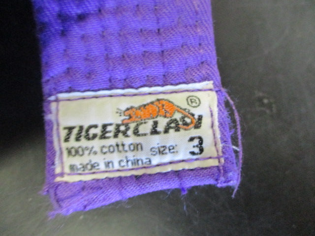 Load image into Gallery viewer, Used Tigerclaw Purple Karate Belt Size 3
