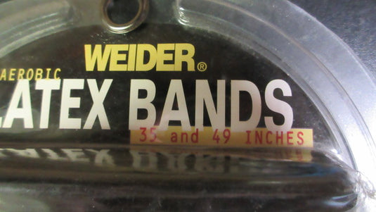 Used Weider Aerobic Latex Bands 35" - 49" - Purple/Green