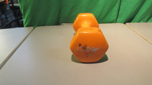 Used USA Sports 10 Pound Orange Vinyl Dumbbell
