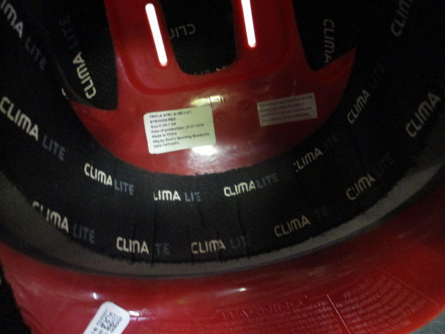 Load image into Gallery viewer, Used Adidas Tripple Strike Batting Helmet in Red Size 6 3/8 - 7 3/8

