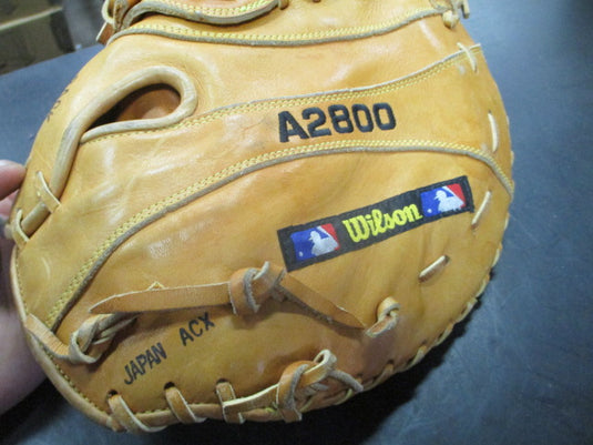 Used Wilson The A2802 1st Base Mitt Pro Back LHT