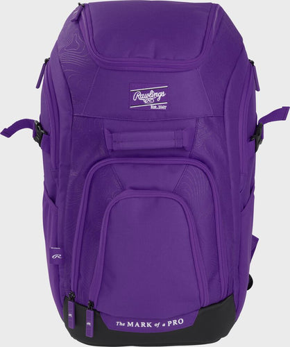 New Rawlings Franchise 2 Player's Baseball Backpack - Purple
