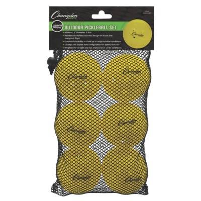 New Champion Roto Molded Outdoor Pickleball Set of 6