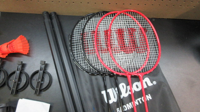Load image into Gallery viewer, Used Wilson Outdoor Badminton Set - 4 Racquets - 8 Birdies
