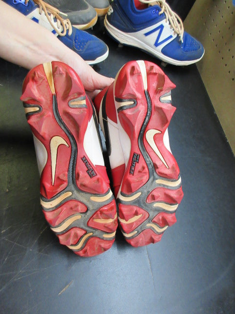 Used Jordan 1 Mid Football Cleats - Size Youth 6