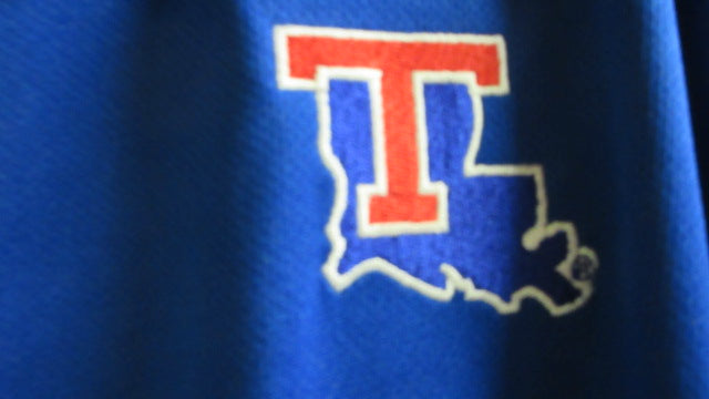 Load image into Gallery viewer, Adidas Louisiana Tech Bulldogs Collared Shirt - Size Medium

