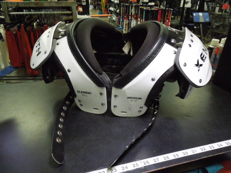 Load image into Gallery viewer, Used Xenith Element Skill Lineman Shoulder Pads Size Medium 18-19"
