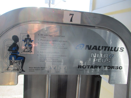 Used Nautilus Nitro Plus Rotary Torso Machine