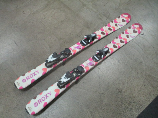 Used Roxy 110cm Junior Skis w/ Rossignol Comp J Bindings