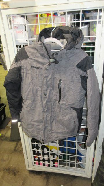 Used Columbia Grey Snow Jacket Youth Size Medium