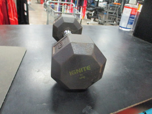 Used 8lb Ignite Rubber Dumbbell