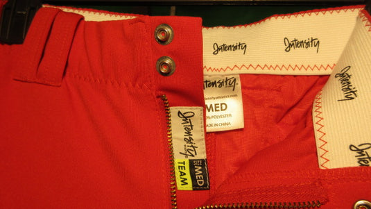 Used Intensity Softball Pants Adult Medium -  Red