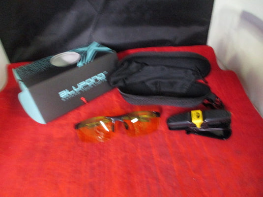 Blupond Yellow Ultimate Eye Protection Safety Glasses w/ Case & Accessories