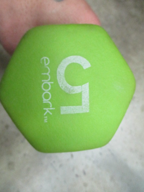 Used Embark 5LB Neoprene Hex Dumbbell