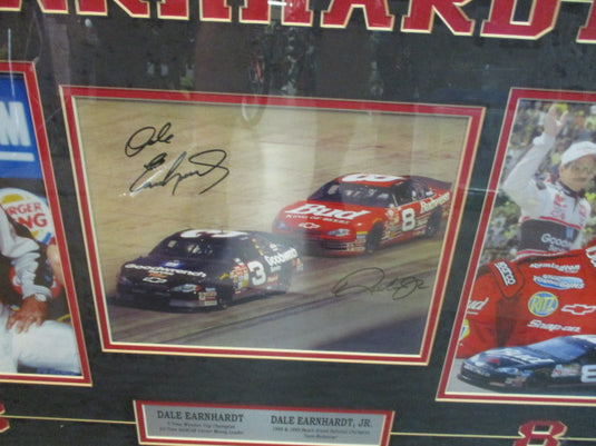 EARNHARDT Dale Senior an Dale JR Authenticated Signed Picture