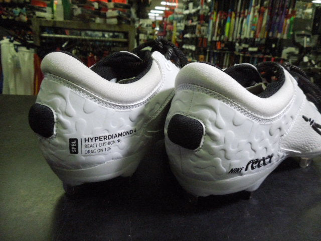 Load image into Gallery viewer, Like New Nike React HyperDiamond 4 SFBL Metal Cleats Size 9
