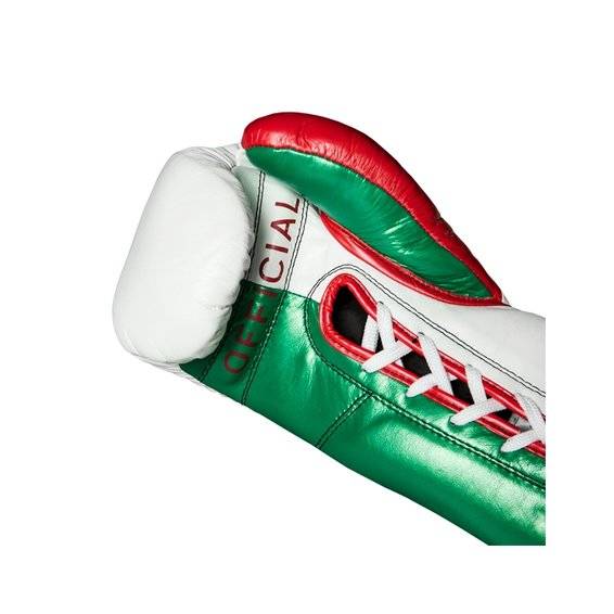 Load image into Gallery viewer, New Pro Mex Combatiente Pro Fight Gloves R/W/GR8oz
