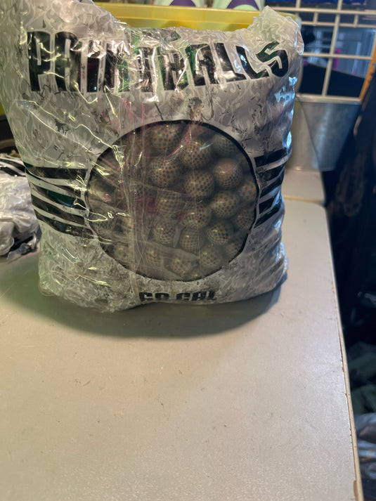 used bag of paint balls