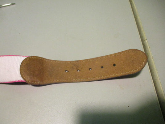 Used Adult Pink Baseball Belt