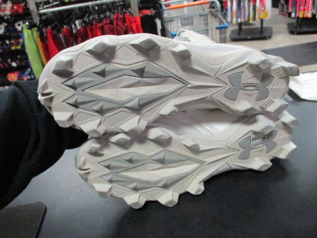Load image into Gallery viewer, Used Under Armour Highlight Size 7 Hightop Football Cleats
