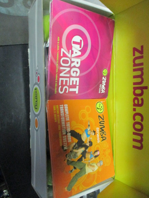 Zumba Fitness Join The Party Rattle Dumbell Set With DVD Set