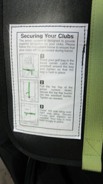 Load image into Gallery viewer, Used Callaway Golf Bag Travel Bag w/ Wheels - wear on corners &amp; cracked plastic
