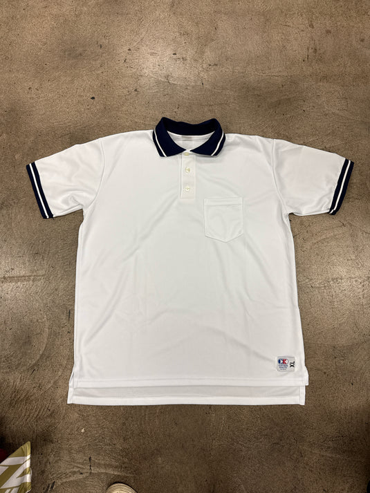 Used Clif Keep Athletics White Umpire Mesh Button Up Size XL
