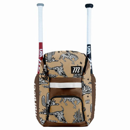 New Marucci Foxtrot T-Ball Backpack -Brown/Tan