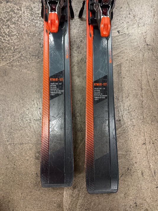 Used Volkl RTM 81 - 177 cm with Marker Bindings