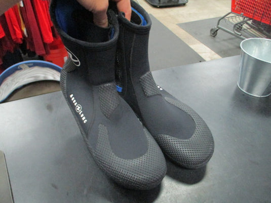 Used Aqua Lung Super Zip Ergo Dive Boots Size 13 5mm Thick