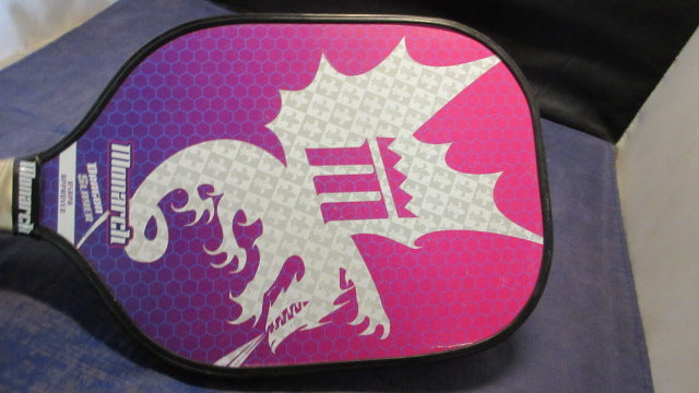 Load image into Gallery viewer, Used Monarch Dragon Slayer Pickleball Paddle - crack &amp; chipping
