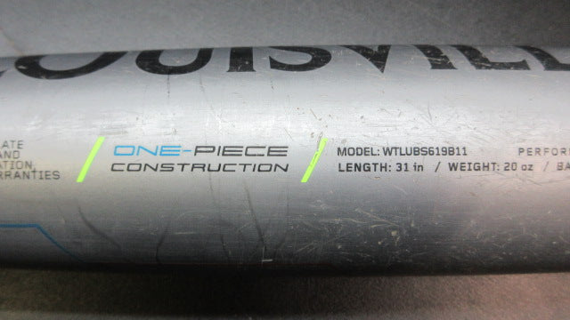 Load image into Gallery viewer, Used Louisville Slugger Solo 619 31" -11 USA Alloy Baseball Bat
