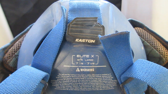 Load image into Gallery viewer, Used Easton Elite X Catcher&#39;s Helmet Size 7 2/8 - 7 1/2 - small wear
