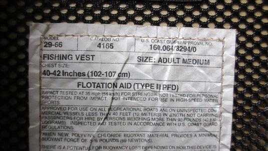 Used Bass Pro Shop Stearns Life Jacket Adult Size Medium