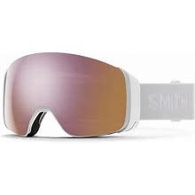 New Smith 4D Mag S White/Chromapop Everyday Rose Gold Mirror Ski Goggles - Small