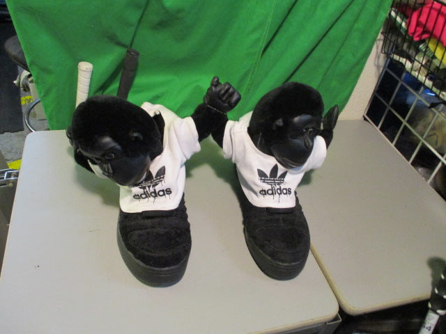 Load image into Gallery viewer, Adidas Originals Jeremy Scott Gorilla Plush Sneakers Black Size 11
