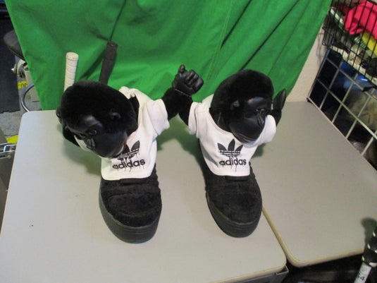 Adidas Originals Jeremy Scott Gorilla Plush Sneakers Black Size 11