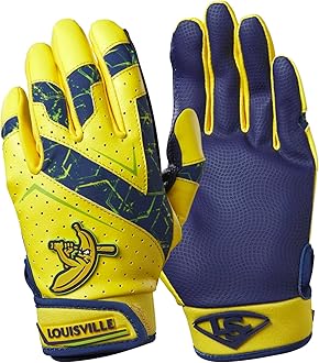 New Louisville Slugger Savannah Bananas V2 Batting Gloves Youth Size Large