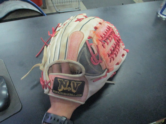 Used NV Baseball Pro Series Custom 12" ball Glove in Red