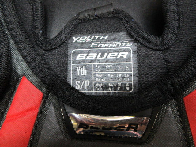 Load image into Gallery viewer, Used Bauer Lil Sport Hockey Shoulder Pads - Size Youth Small
