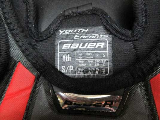 Used Bauer Lil Sport Hockey Shoulder Pads - Size Youth Small