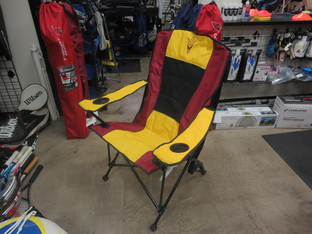 Load image into Gallery viewer, Used Logo Design Oversized High Back Fold Out Tailgaiting Chair ASU Branded
