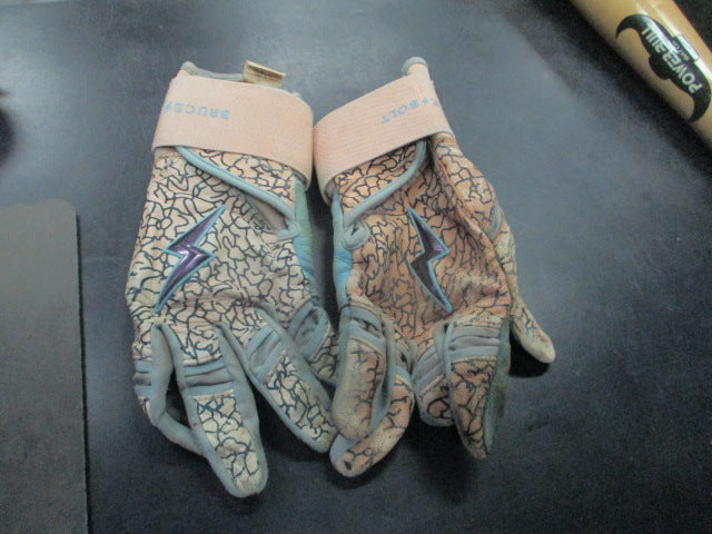 Load image into Gallery viewer, Used Bruce Bolt Adult Batting Gloves Long Cuff 1 Pair
