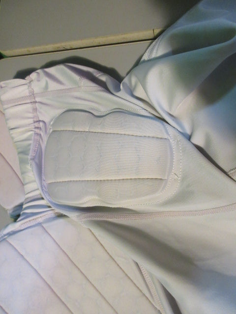 Load image into Gallery viewer, Used Under Armour 7-Pad Integrated White Youth Large Practice Pants
