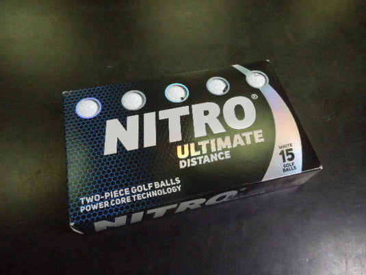 Like New Box of 15 Nitro Ultimate Distance Golf Balls