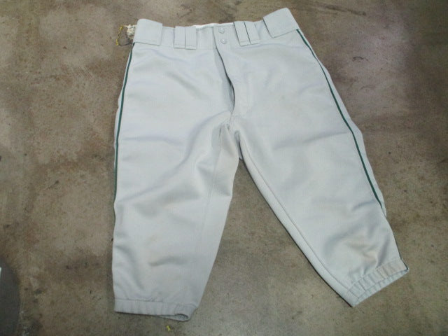 Load image into Gallery viewer, Used Mizuno Performance Knicker Pants Grey with Green Piping Size Medium
