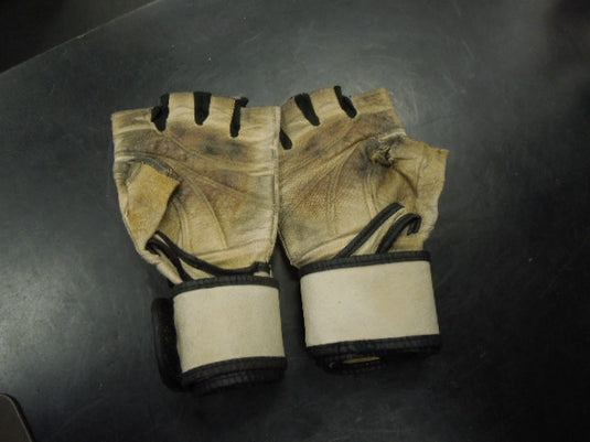 Used Altus Fingerless Training Gloves With Wrist Support Wrap No Size Found